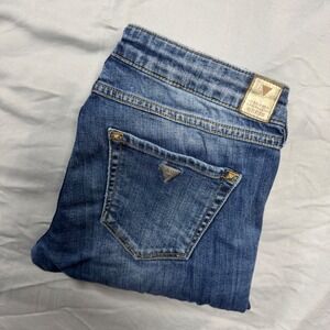 Guess Starlet Boot Women's 27 Medium Wash Low Rise Bootcut Jeans W41A06